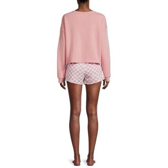 Grayson Social Pajama Set Women M Pink Loungewear Plant Mom Sleepwear Shorts NWT - Picture 4 of 16